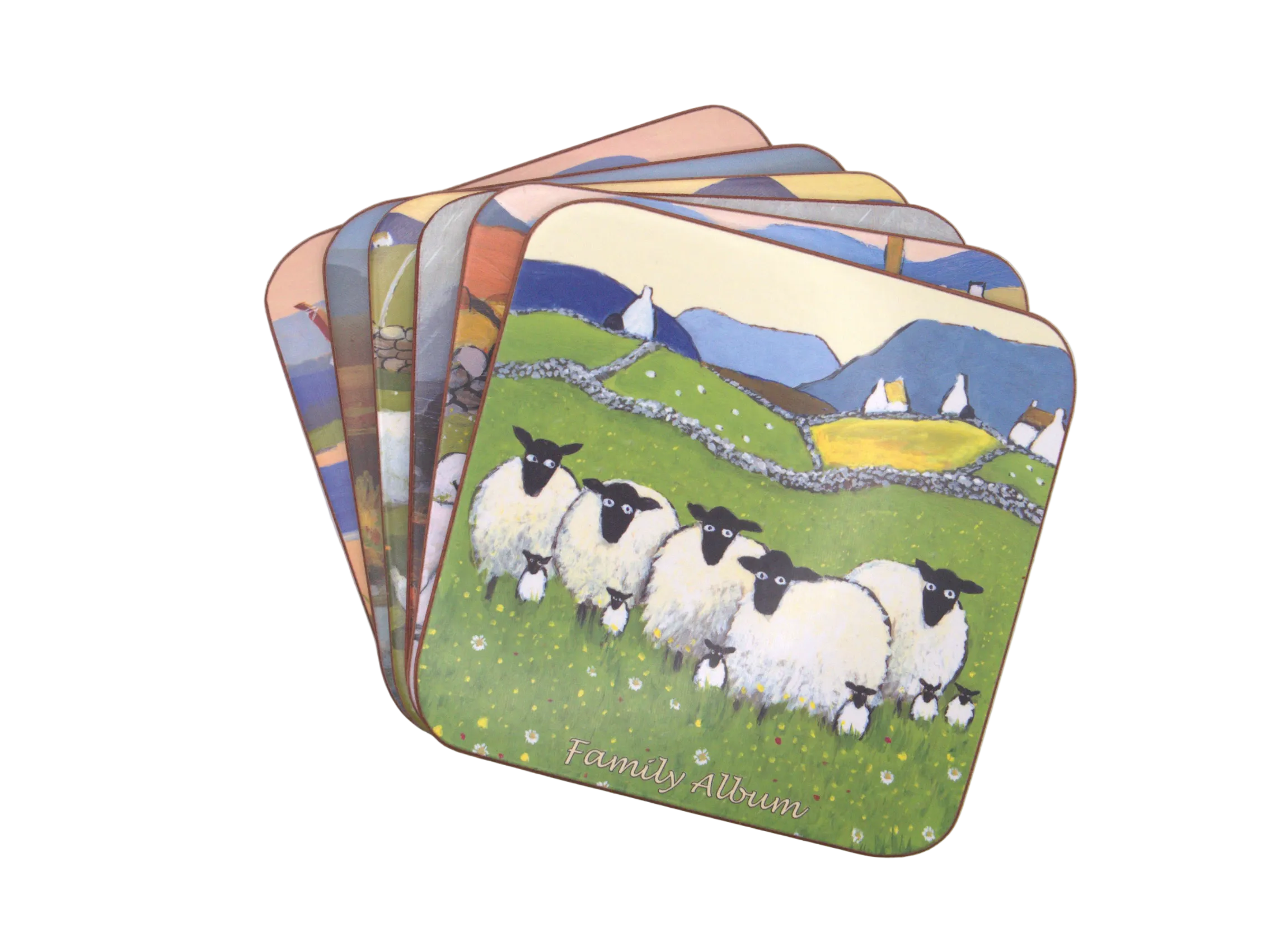 Thomas Joseph Welsh Sheep Coaster Set of 6