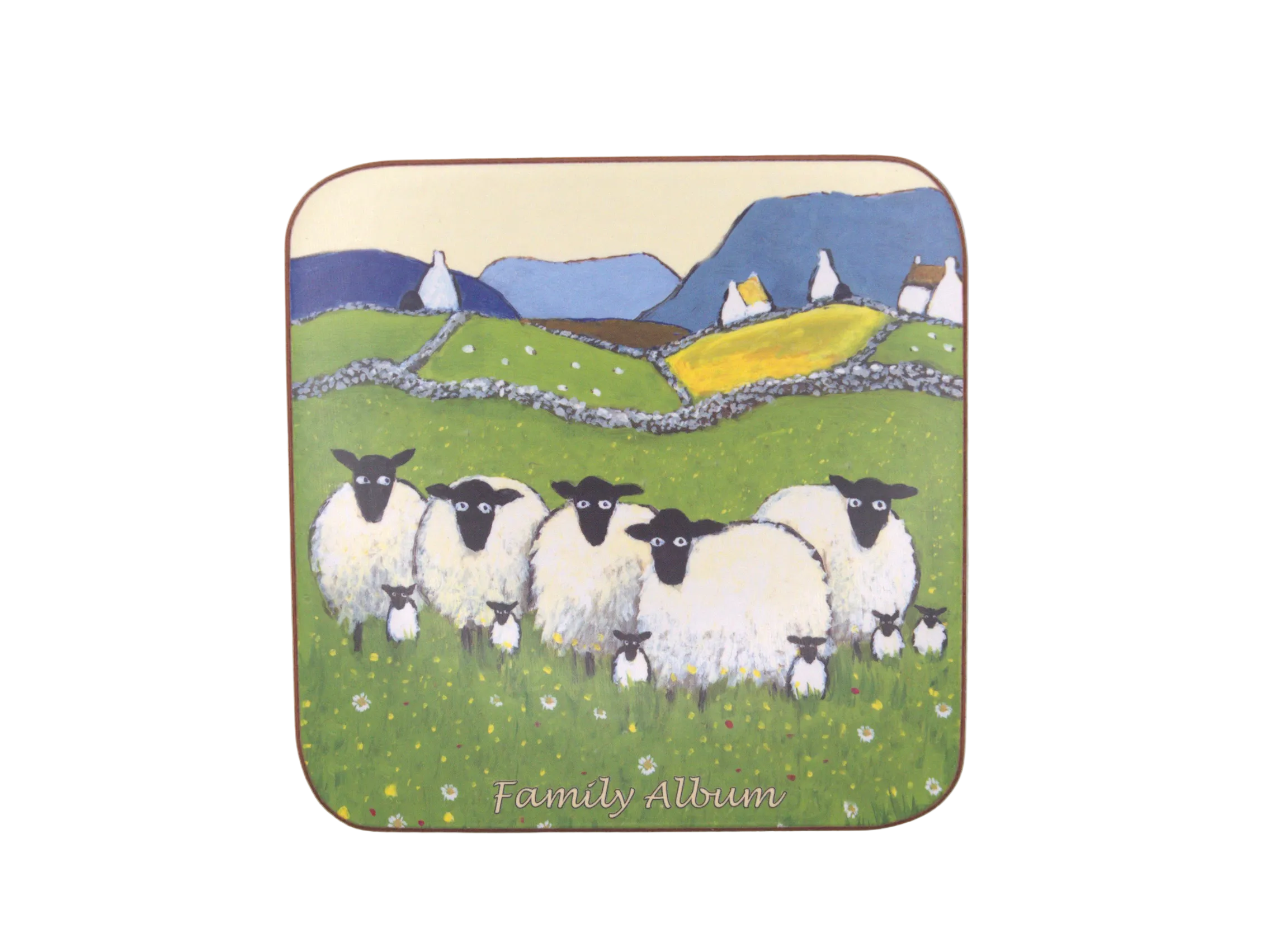 Thomas Joseph Welsh Sheep Coaster Set of 6