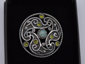 St Justin Pewter Celtic Triskelion Brooch