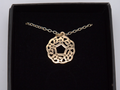 St Justin Bronze Celtic Knot Circle Necklace