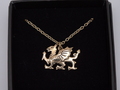 St Justin Bronze Welsh Dragon Pendant Necklace