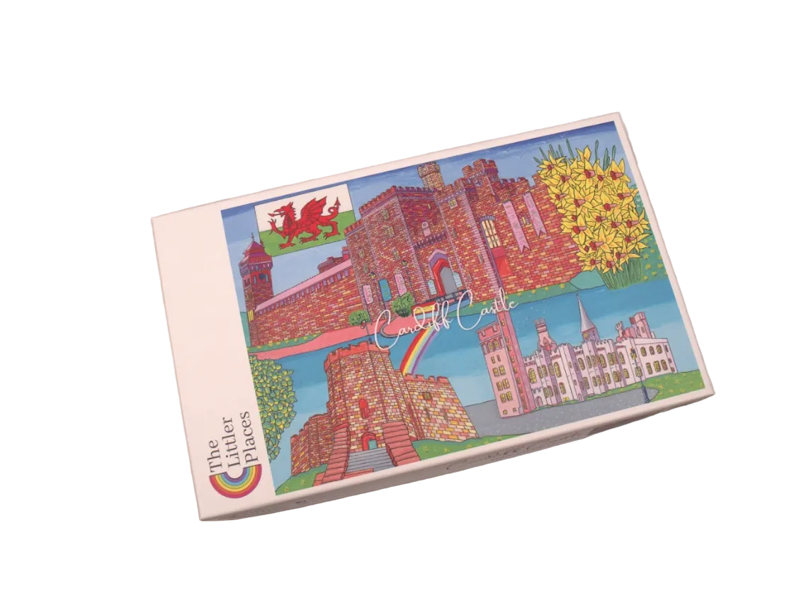 The Littler Places Welsh Cities 1000-Piece Jigsaw Puzzle