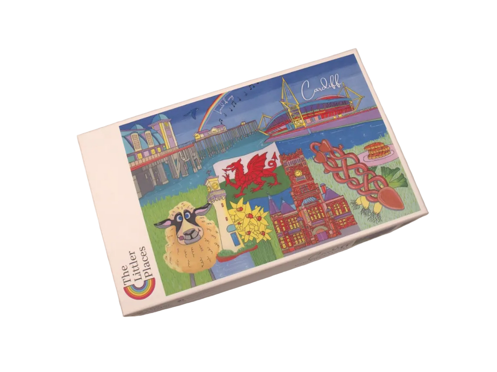 The Littler Places Welsh Cities 1000-Piece Jigsaw Puzzle