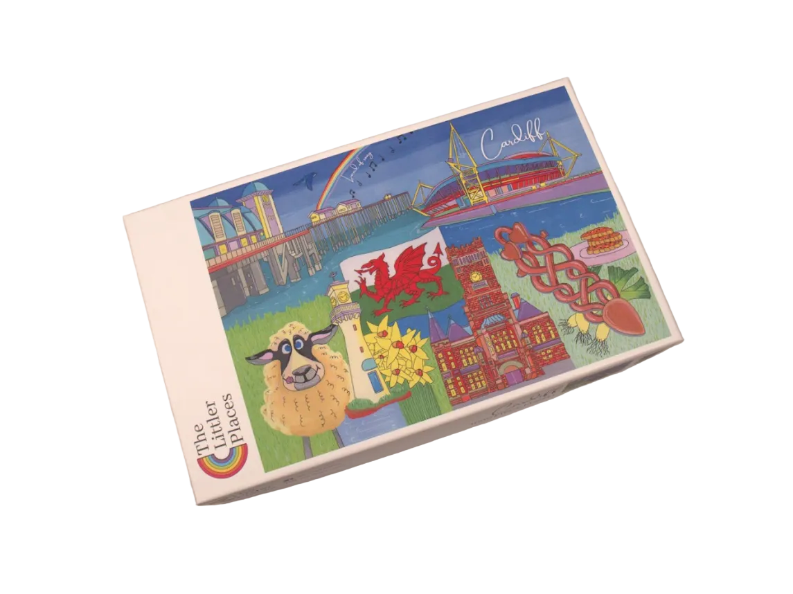 The Littler Places Welsh Cities 1000-Piece Jigsaw Puzzle