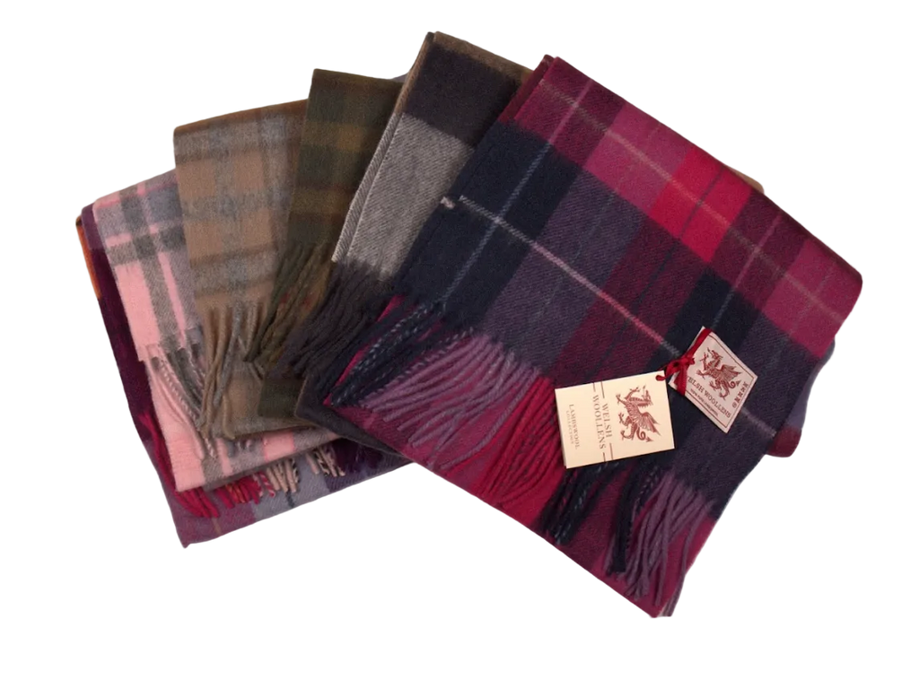 Welsh Woollens Lambswool Tartan Scarf