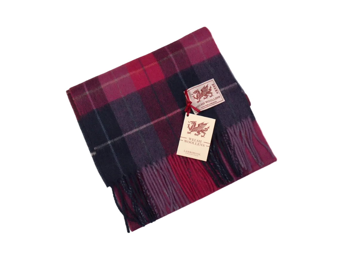 Welsh Woollens Lambswool Tartan Scarf
