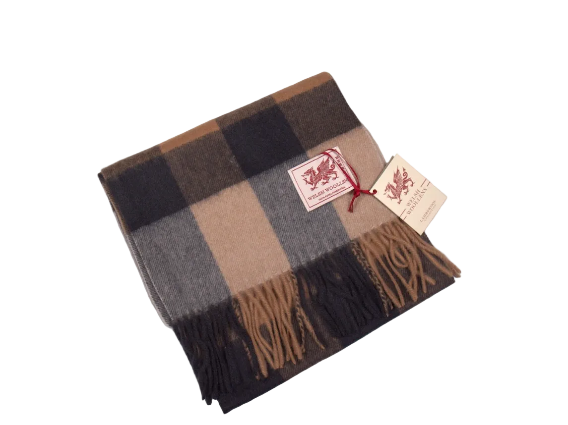 Welsh Woollens Lambswool Tartan Scarf