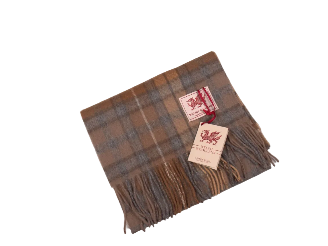 Welsh Woollens Lambswool Tartan Scarf