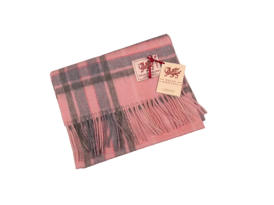 Welsh Woollens Lambswool Tartan Scarf