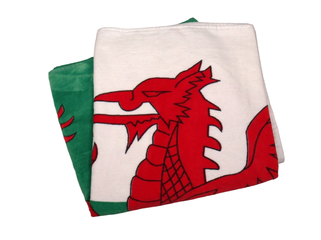 Welsh Dragon Flag Beach Towel