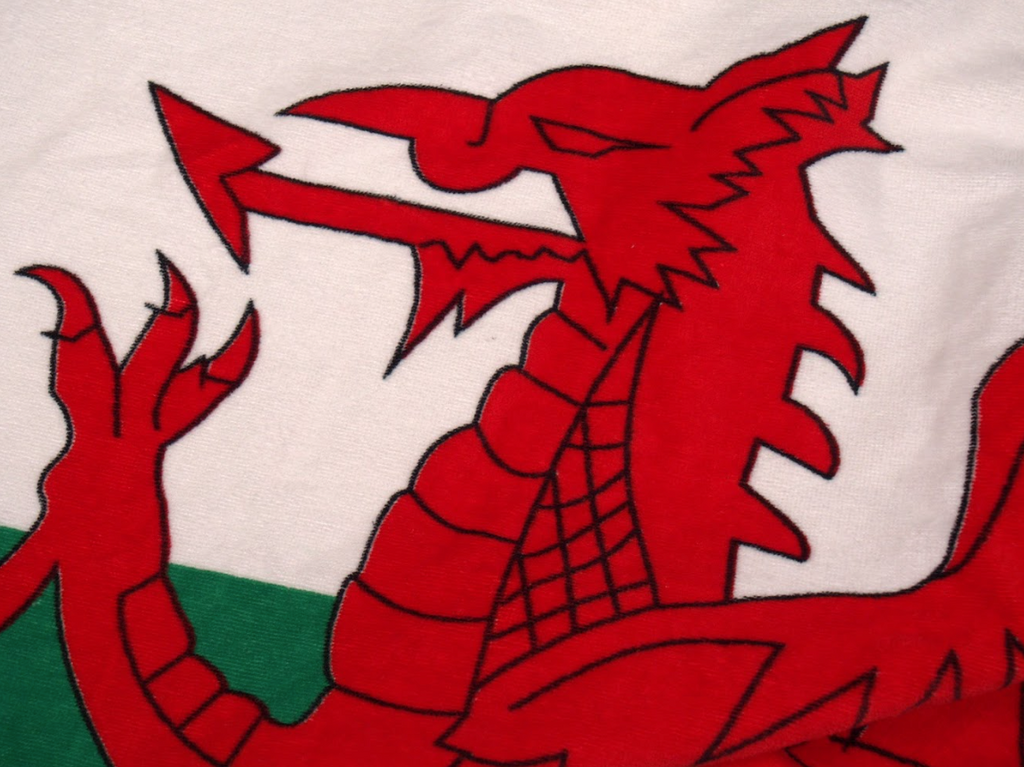 Welsh Dragon Flag Beach Towel