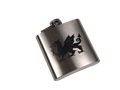 Welsh Dragon Stainless Steel Hip Flask