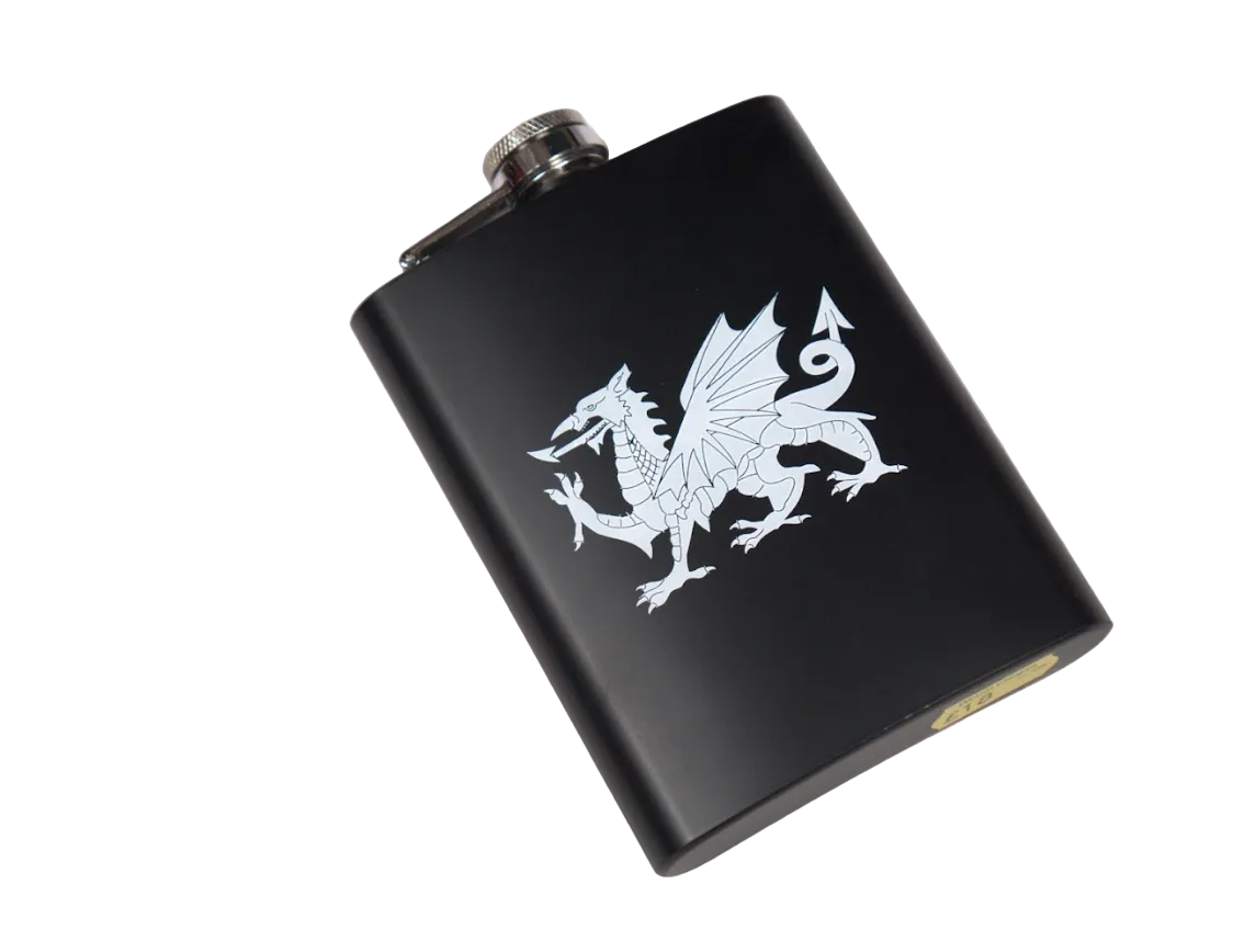 Welsh Dragon Hip Flask