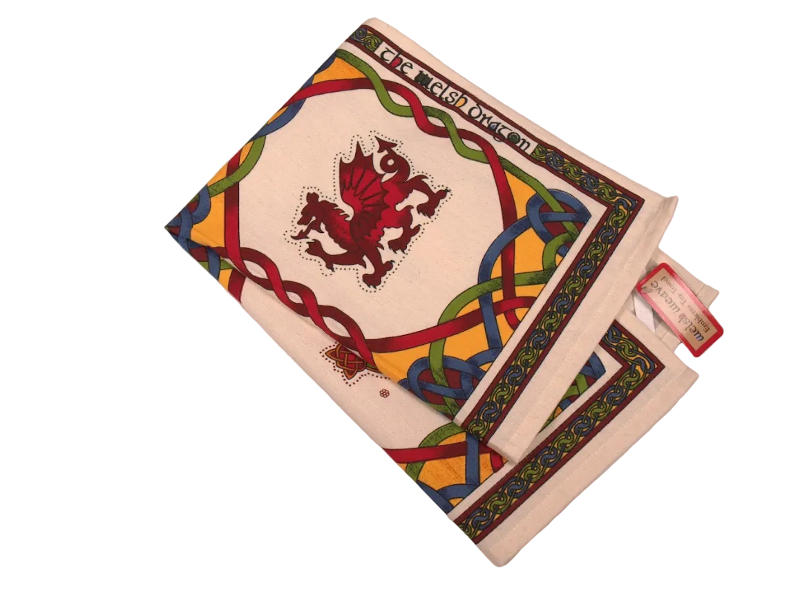 Welsh Weave Celtic Tea Towel