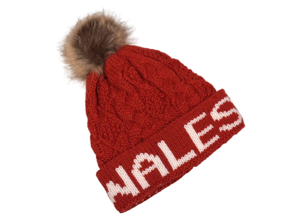 Wales Cable Knit Bobble Hat