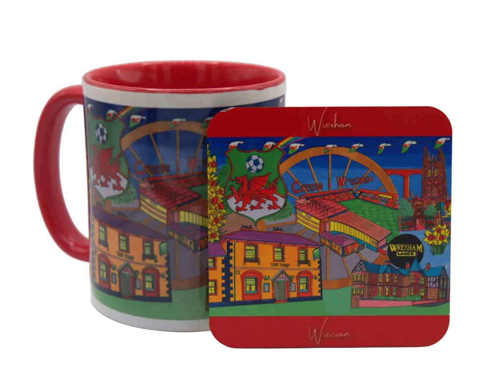 Wrexham Mug & Coaster Set