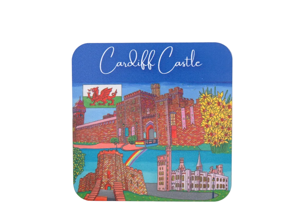 Welsh Icons Illustrated Coaster Set of 4