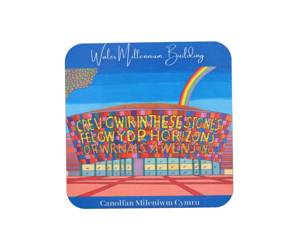 Welsh Icons Illustrated Coaster Set of 4