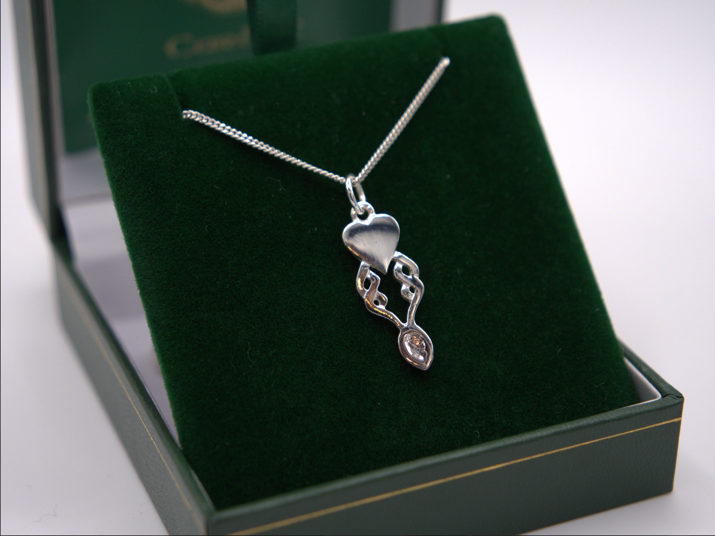 Solid Heart Lovespoon Necklace