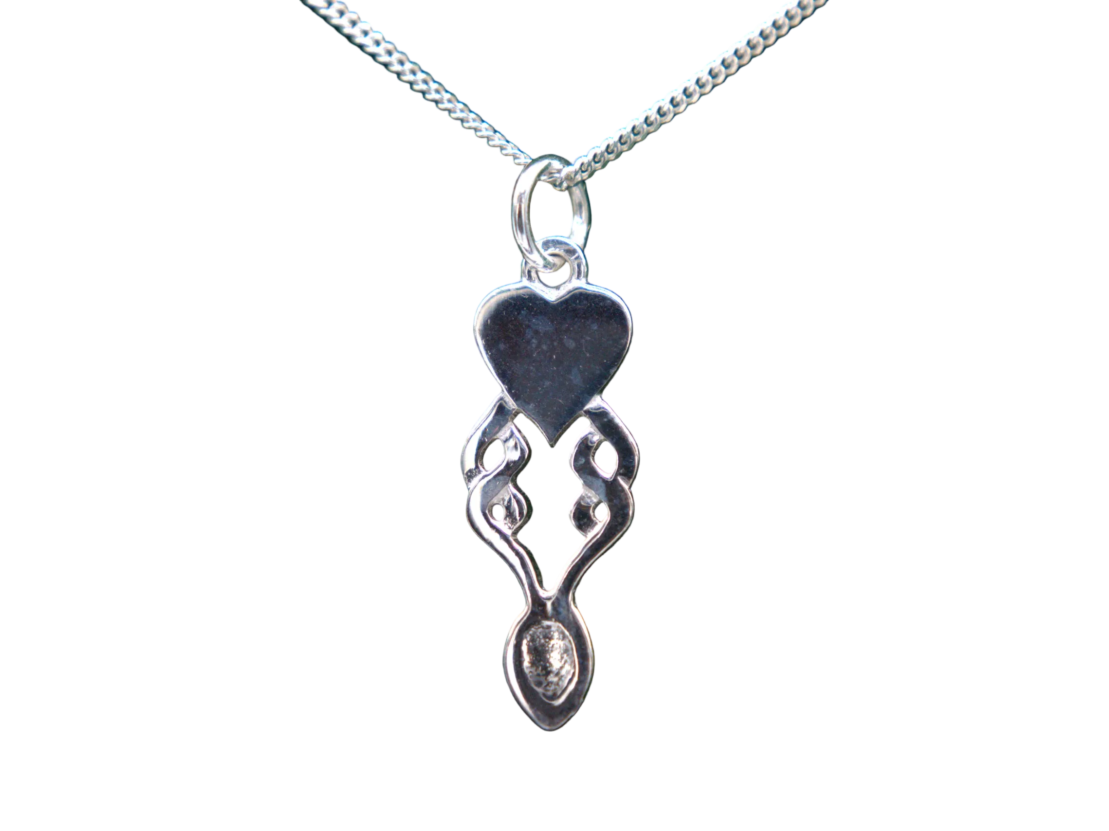 Solid Heart Lovespoon Necklace