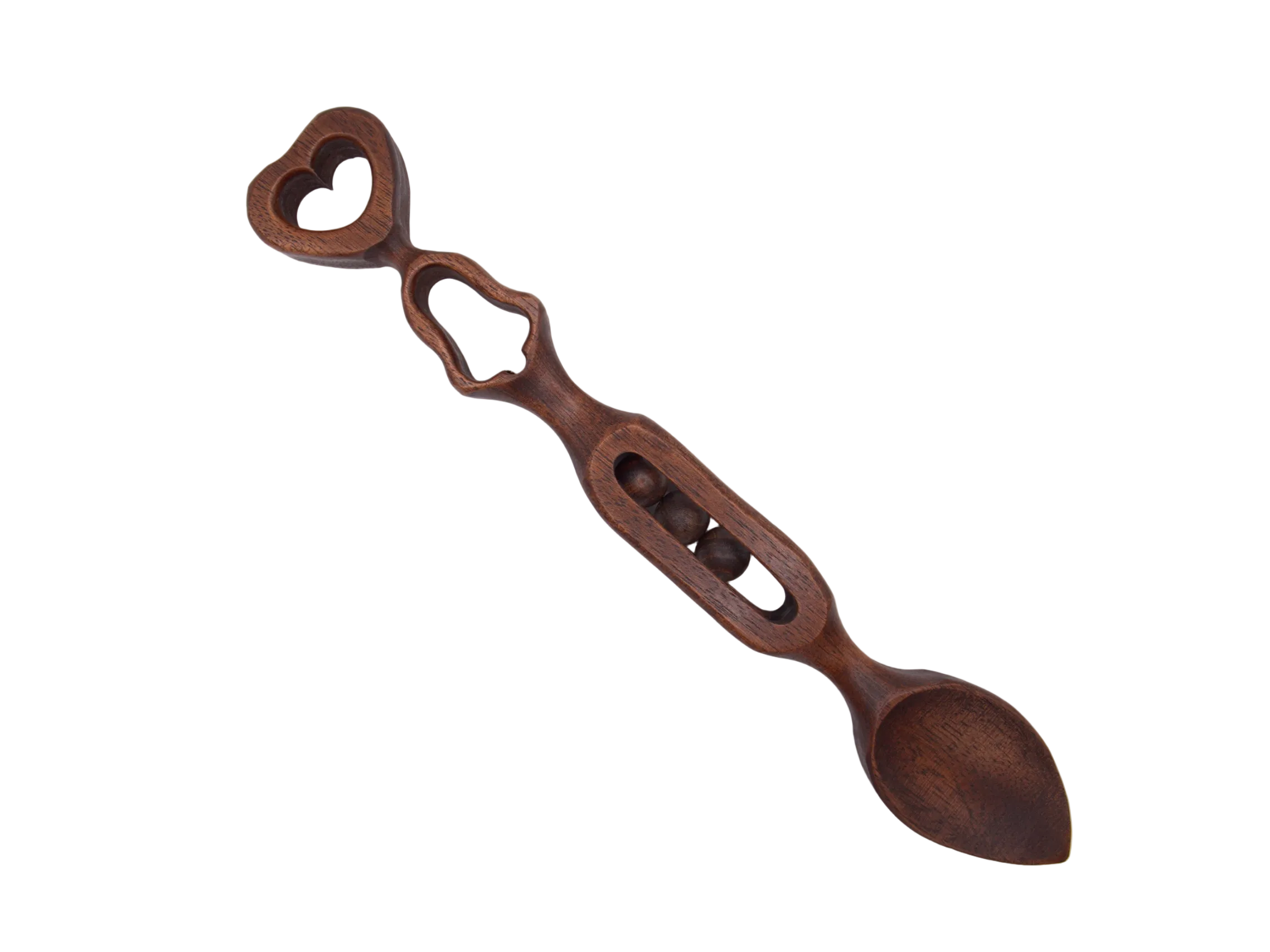 Pageant Heart and Balls Welsh Love Spoon