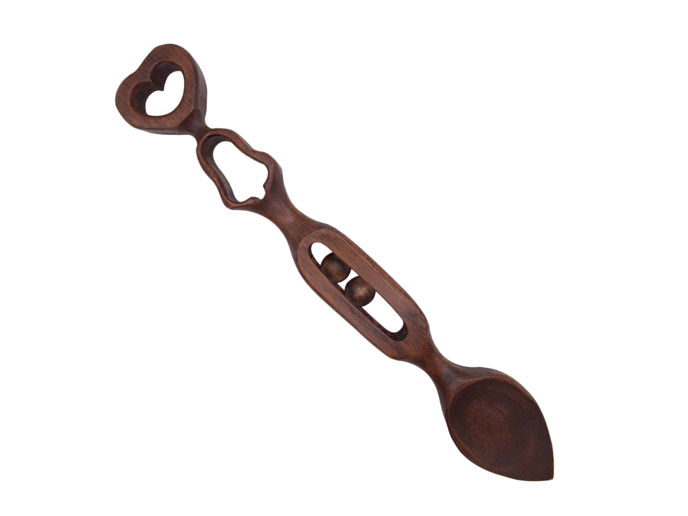 Pageant Heart and Balls Welsh Love Spoon