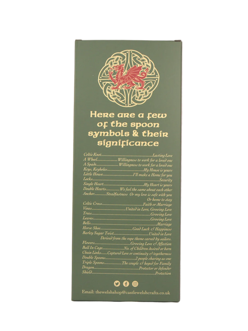 Anniversary Bells Welsh Love Spoon