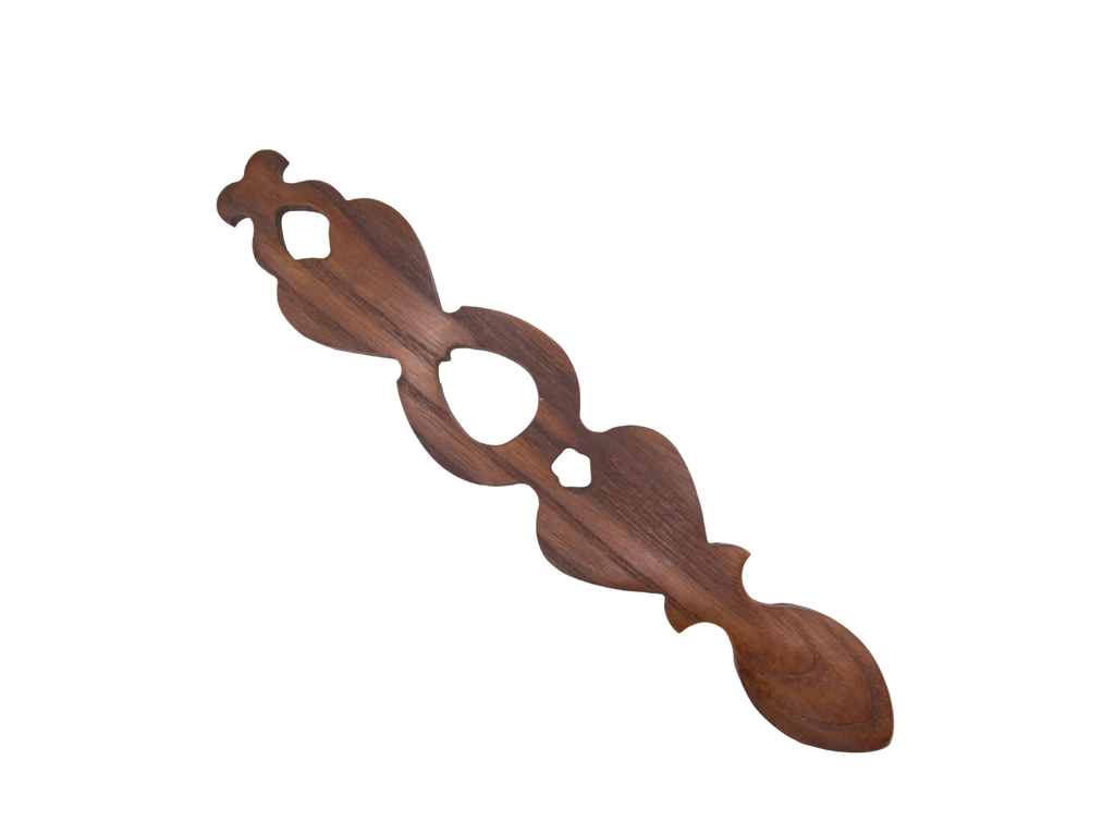 Two Hearts, Horseshoe & Cross Welsh Love Spoon