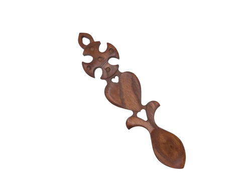 Celtic Cross & Heart Welsh Lovespoon