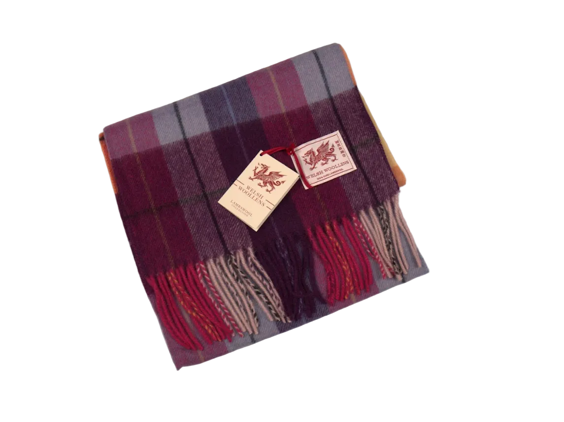 Welsh Woollens Lambswool Tartan Scarf